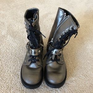 Ash Metallic Biker boots